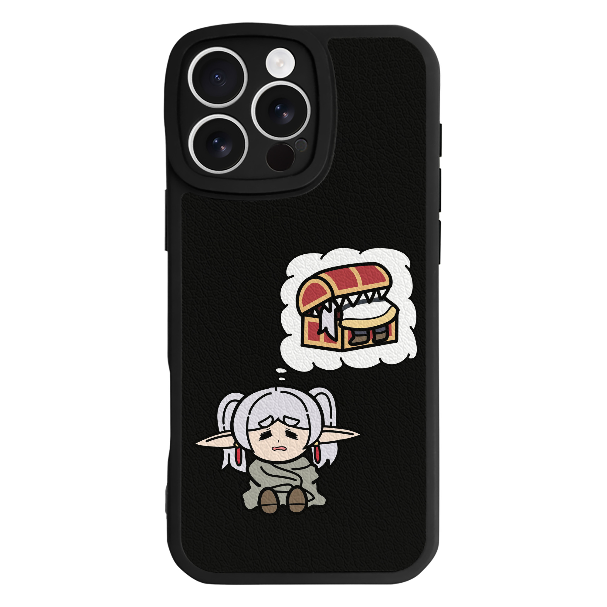 （画像用） 葬送のフリーレン Frieren 【iPhone 16シリーズ対応】シリコンスマホケース（レザー調） 材質：シリコン